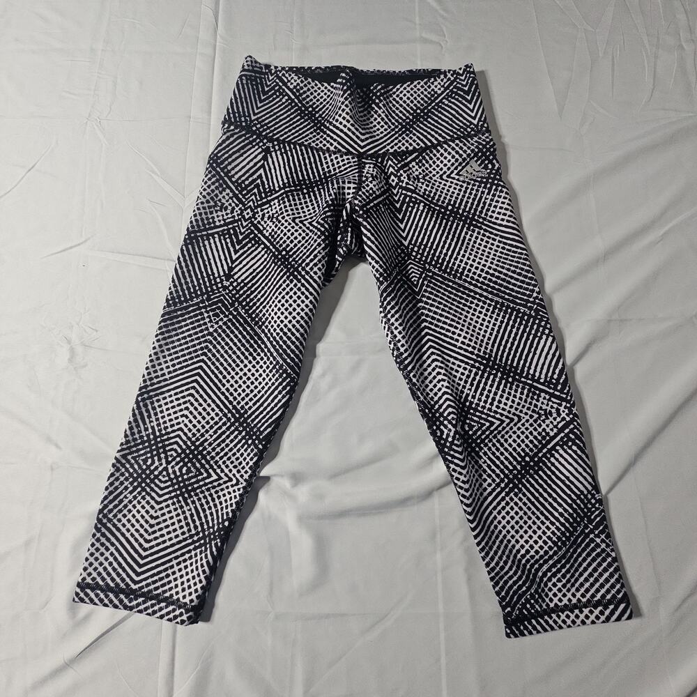 Adidas Leggings Women's Small Climalite Ultimate Fit Printed Ankle Active
